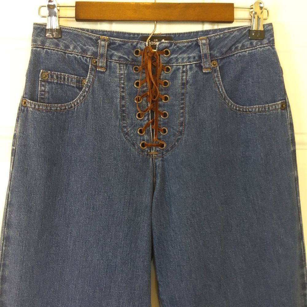 For Joseph dark five pocket jeans with drawstring closure